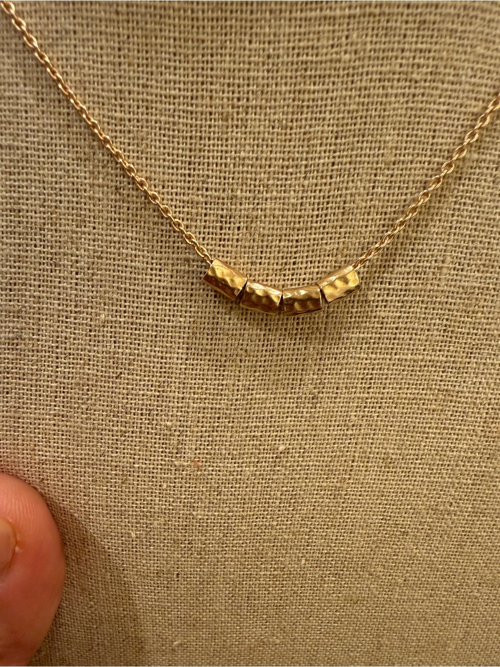 Stella & Dot Namesake Gold Necklace + 6 Charms A C E T Heart & NWT